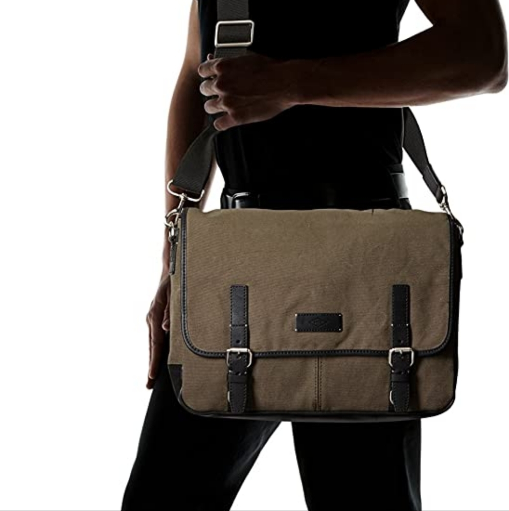 Fossil Graham East West Messenger Bag NWT